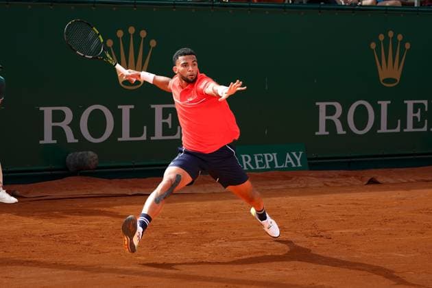 Arthur Fils (France) TENNIS : Monaco Rolex Master 1000 - 1er tour - Monaco - 08 04 2024 NorbertScanella Panoramic