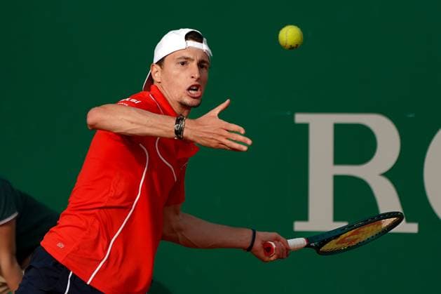 Ugo Humbert (France) TENNIS : Monaco Rolex Master 1000 - 1er tour - Monaco - 08 04 2024 NorbertScanella Panoramic