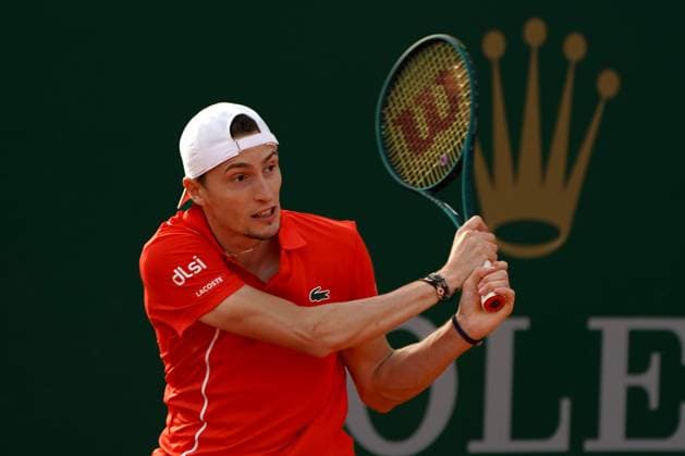 Ugo Humbert (France) TENNIS : Monaco Rolex Master 1000 - 1er tour - Monaco - 08 04 2024 NorbertScanella Panoramic