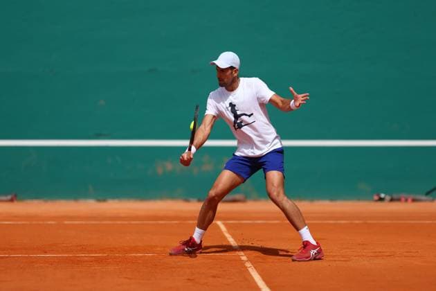 Novak Djokovic (Ser) TENNIS : Rolex Monte Carlo Masters - 08 04 2024 AntoineCouvercelle Panoramic