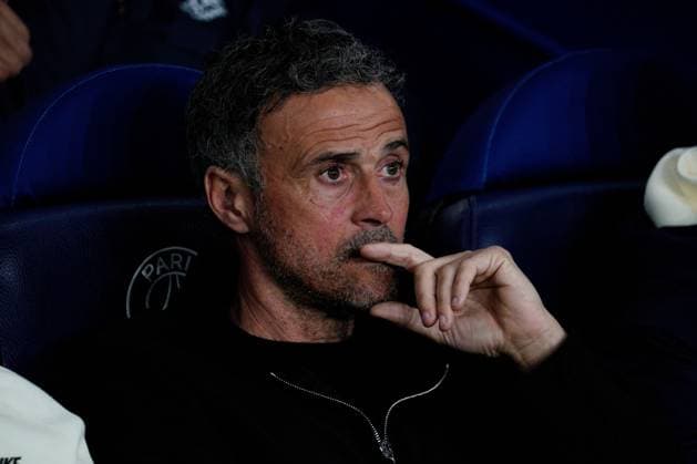 PSG coach Luis Enrique Paris Saint-Germain v Barcelona, UEFA Champions League, Quarter Final, First Leg, Football, Parc des Princes, Paris, France - 10 Apr 2024 EDITORIAL USE ONLY No use with unauthorised audio, video, data, fixture lists, club league logos or live services. Online in-match use limited to 120 images, no video emulation. No use in betting, games or single club league player publications. Copyright: xDavexWinter Shutterstockx 14424874r