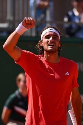 Monaco Rolex Masters Stefanos Tsitsipas (GRE) during his second round match at the Monaco Rolex Masters in Monte Carlo, on April, 11, 2024. Photo by Corinne Dubreuil ABACAPRESS.COM Monaco Monaco Copyright: xDubreuilxCorinne ABACAx