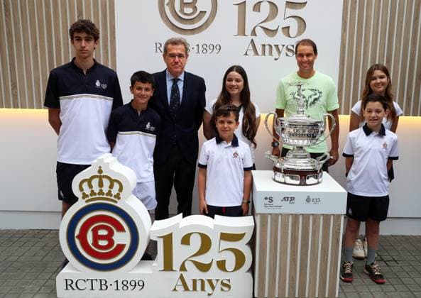 Barcelona Open Banc Sabadell 2024 - Day One Rafael Nadal is participating in the presentation of the Barcelona Open Banc Sabadell tournament, the 71st Conde de Godo Trophy, which is taking place at the Real Club de Tennis Barcelona 1899 in Barcelona, Spain, on April 15, 2024. Barcelona Barcelona Spain Copyright: xUrbanandsportx originalFilename:urbanandsport-barcelon240415_nprmc