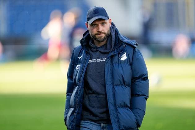 Stephan Lerch Coach, Head Coach, TSG , Single Image, Single Photo, Action, Action, 15 04 2024, Sinsheim Hoffenheim Germany , Soccer, Google Pixel Women Bundesliga, TSG 1899 Hoffenheim 1 FC Köln, DFB DFL REGULATIONS PROHIBIT ANY USE OF PHOTOGRAPHS AS IMAGE SEQUENCES AND OR QUASI VIDEO xozx