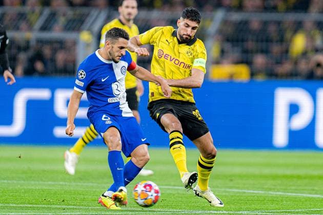 Koke Atletico Madrid, 6 Emre Can Borussia Dortmund, 23 Borussia Dortmund vs Atletico Madrid, Football, UEFA Champions League, Quarterfinal Quarterfinal, 16 04 2024 DFL REGULATIONS PROHIBIT ANY OUSE OF PHOTOGRAPHS AS IMAGE SEQUENCES AND OR QUASI VIDEO Borussia Dortmund vs Atletico Madrid, Football, UEFA Champions League, Quarterfinal Quarterfinal, 16 04 2024 Dortmund Copyright: xEibner-Pressefoto BahhoxKarax EP_BVB