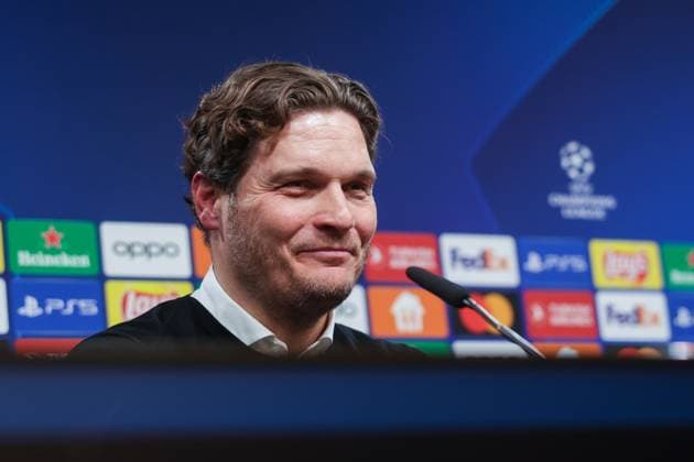16 04 2024, Football, Season 2023 2024, UEFA Champions League, UCL, Quarterfinals, Round 2, Second leg, Borussia Dortmund Atletico Madrid, Press conference with coach Edin Terzic Borussia Dortmund , Dortmund Signal Iduna Park NRW Germany xRHR PHOTO DEx Copyright: DennisxEwert RHR-FOTOx RHR-FOTO DE