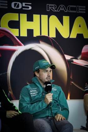 press conference, PK, Pressekonferenz ALONSO Fernando (spa), Aston Martin F1 Team AMR24, portrait during the Formula 1 Lenovo Chinese Grand Prix 2024, 5th round of the 2024 Formula One World Championship, WM, Weltmeisterschaft from April 19 to 21, 2024 on the Shanghai International Circuit, in Shanghai, China - F1 - CHINESE GRAND PRIX 2024 DPPI Panoramic 00745