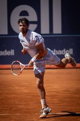 Cameron Norrie UK during a quarterfinal ATP 500 Barcelona Open Banc Sabadell 2024 match at Real Club de Tenis de Barcelona, in Barcelona, Spain on April 19, 2024 Photo by Felipe Mondino Copyright: x@FELIPExMONDINOx