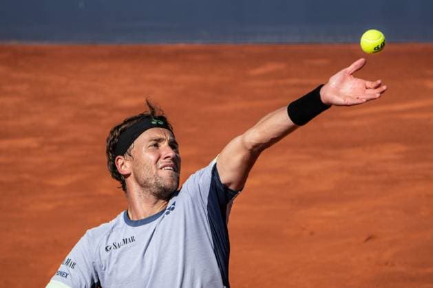 April 19, 2024, Barcelona, Barcelona, Spain: Casper Ruud of Norway during the quarter finals of Barcelona Open Banc Sabadell Trofeo Conde de Godo on April 19, 2024 in Barcelona, Spain. Tennis 2024: Barcelona Open - ZUMABarc 20240419_spo_s316_028 Copyright: xMartixSeguraxRamonedax