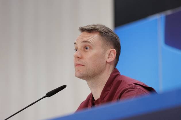 May 7, 2024, Madrid, Madrid, SPAIN: Manuel Neuer of Bayern Munich attends his press conference, PK, Pressekonferenz prior the UEFA Champions League, Semi Final round 2, football match to play against Real Madrid at Santiago Bernabeu stadium on May 07, 2024 in Madrid, Spain. Madrid SPAIN - ZUMAa181 20240507_zaa_a181_054 Copyright: xGuillermoxMartinezx