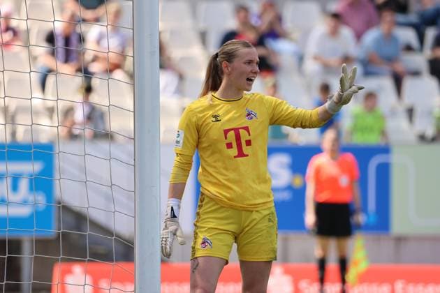 GER, SGS Essen vs 1 FC Koeln, Football, Google Pixel Frauen Bundesliga, 21 Spieltag, Spielzeit 2023 2024, 11 05 2024 Jasmin Pal 1 FC Koeln, 1 DFL REGULATIONS PROHIBIT ANY USE OF PHOTOGRAPHS AS IMAGE SEQUENCES AND OR QUASI VIDEO GER, SGS Essen vs 1 FC Koeln, Football, Google Pixel Frauen Bundesliga, 21 Spieltag, Spielzeit 2023 2024, 11 05 2024 Essen Copyright: xEibner-Pressefoto xFrankxZeisingx EP_FZG