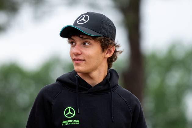 Andrea Kimi Antonelli Mercedes AMG Petronas Formula One Team, Junior driver at the trackwalk, ITA, Formula 1 World Championship, Grand Prix Emilia Romagna Imola, Autodromo Enzo e Dino Ferrari, Media Day, 16 05 2024 ITA, Formula 1 World Championship, Grand Prix Emilia Romagna Imola, Autodromo Enzo e Dino Ferrari, Media Day, 16 05 2024 Imola Copyright: xEibner-Pressefoto Memmlerx EP_MMR