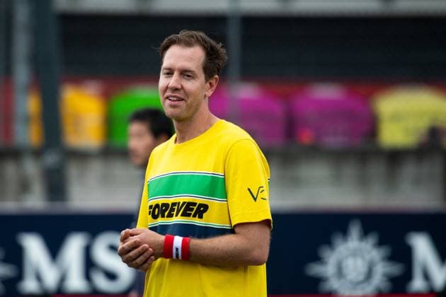 Sebastian Vettel Germany, racing driver at the Forever Senna memorial run for Ayrton Senna Brazil, who died in an accident in 1994 , ITA, Formula 1 World Championship, Grand Prix Emilia Romagna Imola, Autodromo Enzo e Dino Ferrari, Media Day, 16 05 2024 ITA, Formula 1 World Championship, Grand Prix Emilia Romagna Imola, Autodromo Enzo e Dino Ferrari, Media Day, 16 05 2024 Imola Copyright: xEibner-Pressefoto Memmlerx EP_MMR