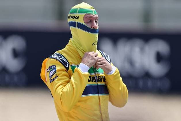 Sebastian Vettel gestures, gestures, Race, F1 Emilia Romagna Grand Prix 2024, Autodromo Enzo e Dino Ferrari on May 19, 2024 in Imola, Italy Photo by Diogo Cardoso DeFodi Images Sebastian Vettel drives the McLaren MP4 8 of Ayrton Senna on track prior, Race, F1 Emilia Romagna Grand Prix 2024, Autodromo Enzo e Dino Ferrari on May 19, 2024 in Imola, Italy Photo by Diogo Cardoso DeFodi Images Defodi 645 f1imo20240518 3199 Defodi-645