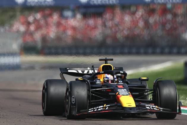 Max Verstappen of the Netherlands and Oracle Red Bull Racing in action, Race, F1 Emilia Romagna Grand Prix 2024, Autodromo Enzo e Dino Ferrari on May 19, 2024 in Imola, Italy Photo by Diogo Cardoso DeFodi Images Max Verstappen of the Netherlands and Oracle Red Bull Racing in action, Race, F1 Emilia Romagna Grand Prix 2024, Autodromo Enzo e Dino Ferrari on May 19, 2024 in Imola, Italy Photo by Diogo Cardoso DeFodi Images Defodi 645 f1imo20240518 4717 Defodi-645