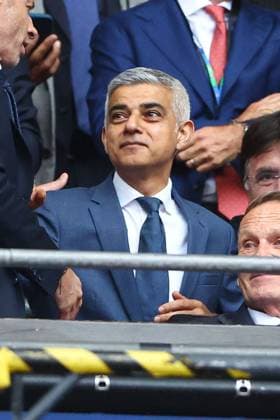 London Mayor Sadiq Khan in the stands Borussia Dortmund v Real Madrid, UEFA Champions League, Final, Football, Wembley Stadium, London, UK - 01 June 2024 EDITORIAL USE ONLY No use with unauthorised audio, video, data, fixture lists, club league logos or live services. Online in-match use limited to 120 images, no video emulation. No use in betting, games or single club league player publications. Copyright: xKieranxMcManus Shutterstockx 14516313an