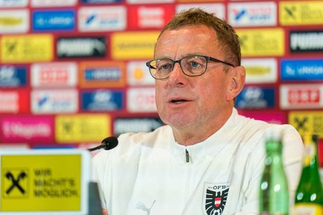 SOCCER - AUT vs SRB, test match VIENNA,AUSTRIA,03.JUN.24 - SOCCER - OEFB International Friendly, Länderspiel, Nationalmannschaft match, Austria vs Serbia, preview, press conference, PK, Pressekonferenz Team AUT. Image shows head coach Ralf Rangnick (AUT). GEPAxpictures xJohannesxFriedl