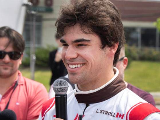 June 5, 2024, Montreal, Pq, Canada: Aston Martin Formula One driver Lance Stroll, from Canada, speaks to the media after the filming of a Tim Hortons commercial ahead of the Canadian Grand Prix, in Montreal, Wednesday, June 5, 2024. Lance Stroll, - ZUMAc35_ 20240605_zaf_c35_052 Copyright: xRyanxRemiorzx