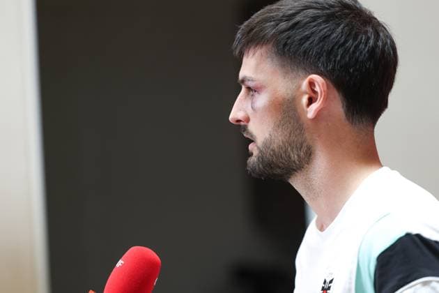 SOCCER - UEFA EURO, EM, Europameisterschaft,Fussball 2024 VIENNA,AUSTRIA,06.JUN.24 - SOCCER - UEFA European Championship, EM, Europameisterschaft preview, OEFB training camp, press conference, PK, Pressekonferenz Image shows Florian Grillitsch (AUT). GEPAxpictures xArminxRauthner