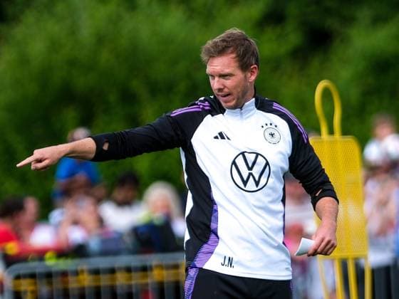 Julian Nagelsmann Germany , Coach Gestures, Facial expressions, Emotions, GER, DFB, Public training, Football mens national team Germany, UEFA European Football Championship 2024, Herzogenaurach 10 06 2024 GER, DFB, Public training, Football mens national team Germany, UEFA European Football Championship 2024, Herzogenaurach 10 06 2024 Herzogenaurach Copyright: xEibner-Pressefoto FlorianxWieganx EP_FWD