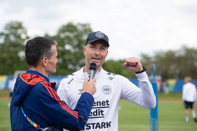 Kasper Hjulmand Denmark, Head Coach , Faust Public Training National Team Denmark, UEFA European Football Championship 2024, Men, European Championship 2024, GER, 11 06 2024, Public Training National Team Denmark, UEFA European Football Championship 2024, Men, European Championship 2024, GER, 11 06 2024 Freudenstadt Copyright: xEibner-Pressefoto WolfgangxFrankx EP_WFK
