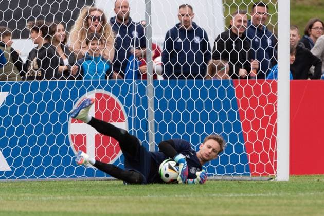 Frederik Roennow Denmark, 22 Public training national team Denmark, UEFA European Football Championship 2024, Men, European Championship 2024, GER, 11 06 2024, Public training national team Denmark, UEFA European Football Championship 2024, Men, European Championship 2024, GER, 11 06 2024 Freudenstadt Copyright: xEibner-Pressefoto WolfgangxFrankx EP_WFK