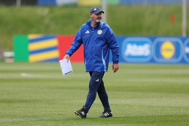 Steve Clarke, Scotland manager Scotland Training Session, UEFA European Championship, EM, Europameisterschaft 2024, Group A Football, Stadion am Groben, Garmisch-Partenkirchen, Germany, 13 Jun 2024 EDITORIAL USE ONLY No use with unauthorised audio, video, data, fixture lists, club league logos or live services. Online in-match use limited to 120 images, no video emulation. No use in betting, games or single club league player publications. Copyright: xPaulxCurrie Shutterstockx 14523767i