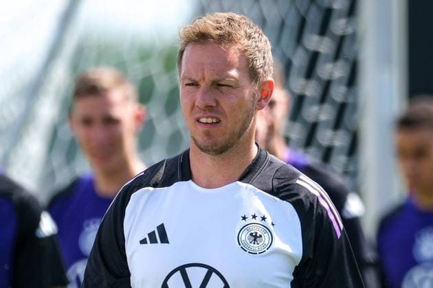Julian Nagelsmann Germany , Coach , GER, Final training MD 1, DFB national team before Germany vs. Scotland, UEFA European Championship football, Herzogenaurach, 13 06 2024 GER, Final training MD 1, DFB national team before Germany vs. Scotland, UEFA European Championship football, Herzogenaurach, 13 06 2024 Herzogenaurach Copyright: xEibner-Pressefoto FlorianxWieganx EP_FWD