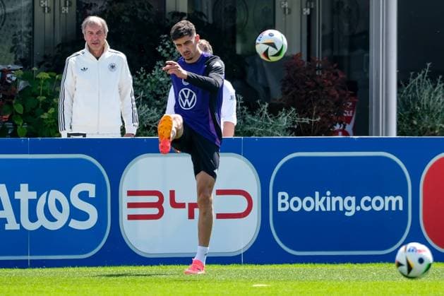 Kai Havertz Germany , 07 on the ball, GER, Final training MD 1, Mens national team ahead of Germany vs Scotland, UEFA European Championship 2024, Football, Herzogenaurach, 13 06 2024 GER, Final training MD 1, Mens national team ahead of Germany vs Scotland, UEFA European Championship 2024, Football, Herzogenaurach, 13 06 2024 Herzogenaurach Copyright: xEibner-Pressefoto FlorianxWieganx EP_FWD
