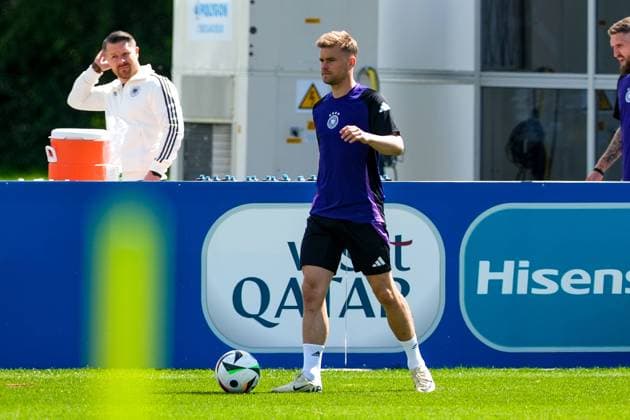 Maximilian Mittelstädt Germany, 18 on the ball, GER, final training MD 1, mens national team ahead of Germany vs Scotland, UEFA European Championship 2024, football, Herzogenaurach, 13 06 2024 GER, final training MD 1, mens national team ahead of Germany vs Scotland, UEFA European Championship 2024, football, Herzogenaurach, 13 06 2024 Herzogenaurach Copyright: xEibner-Pressefoto FlorianxWieganx EP_FWD