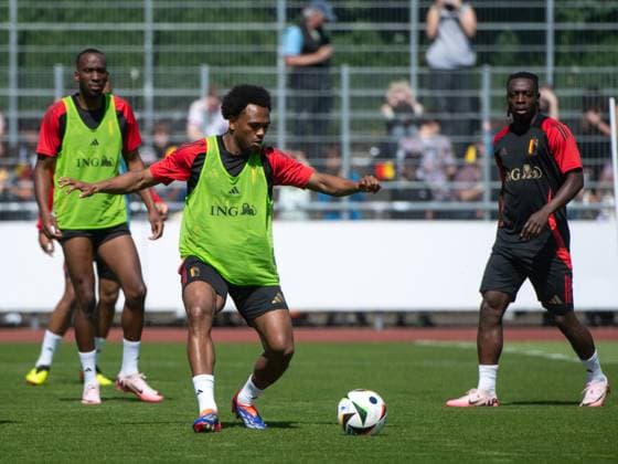 Lois Openda Belgium, 20 on the ball, GER, Belgium BEL , Public Training Session, European Football Championship, UEFA EURO 2024, 13 06 2024 GER, Belgium BEL , Public Training Session, European Football Championship, UEFA EURO 2024, 13 06 2024 Freiberg am Neckar Copyright: xEibner-Pressefoto Memmlerx EP_MMR