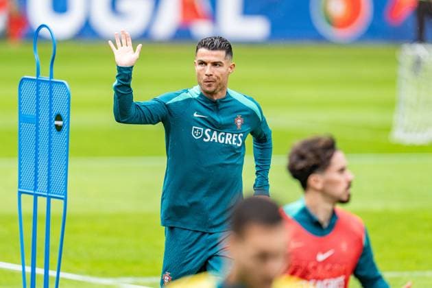 Cristiano Ronaldo Portugal Training EURO2024, Public Training, Public Training, Men, Football, 14 06 2024 Portugal Training EURO2024, Public Training, Public Training, Men, Football, 14 06 2024 Guetersloh Copyright: xEibner-Pressefoto BahhoxKarax EP_POR