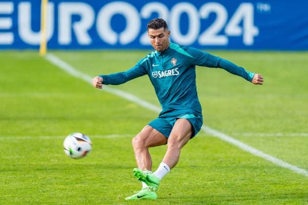 Cristiano Ronaldo Portugal Training EURO2024, Public Training, Public Training, Men, Football, 14 06 2024 Portugal Training EURO2024, Public Training, Public Training, Men, Football, 14 06 2024 Guetersloh Copyright: xEibner-Pressefoto BahhoxKarax EP_POR