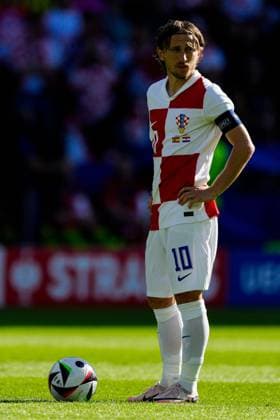 Luka Modric of Croatia Spain v Croatia, UEFA European Championship, EM, Europameisterschaft 2024, Group B, Football, Olympiastadion, Berlin, Germany, 15 Jun 2024 EDITORIAL USE ONLY No use with unauthorised audio, video, data, fixture lists, club league logos or live services. Online in-match use limited to 120 images, no video emulation. No use in betting, games or single club league player publications. Copyright: xDavexShopland Shutterstockx 14539285l