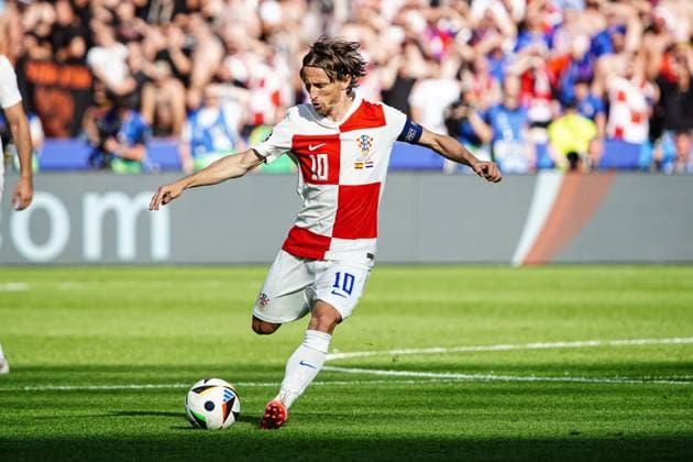 Luka Modric Croatia, 10 GER, Spain vs Croatia, European Football Championship, UEFA Euro 2024, Group B, Matchday 1, 15 06 2024 GER, Spain vs Croatia, European Football Championship, UEFA Euro 2024, Group B, Matchday 1, 15 06 2024 Berlin Copyright: xEibner-Pressefoto MarcelxvonxFehrnx EP_MFN