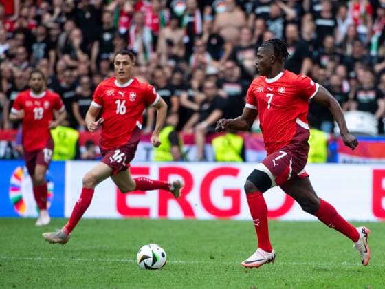 Breel Embolo Switzerland, 07 on the ball, GER, Hungary HUN vs Switzerland SUI , European Football Championship, UEFA EURO 2024, Group A, Matchday 1, 15 06 2024 GER, Hungary HUN vs Switzerland SUI , European Football Championship, UEFA EURO 2024, Group A, Matchday 1, 15 06 2024 Cologne Copyright: xEibner-Pressefoto Memmlerx EP_MMR