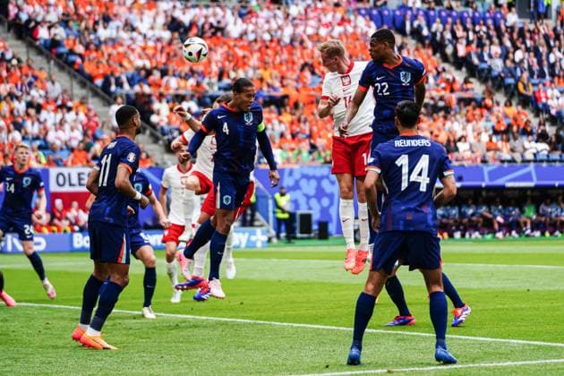 Goal for 1 0 Adam Buksa Poland, 16 GER, Poland vs Netherlands, European Football Championship, UEFA Euro 2024, Matchday 1, 16 06 2024 GER, Poland vs Netherlands, European Football Championship, UEFA Euro 2024, Matchday 1, 16 06 2024 Hamburg Copyright: xEibner-Pressefoto MarcelxvonxFehrnx EP_MFN