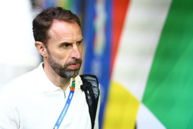 England manager Gareth Southgate arrives Serbia v England, UEFA European Championship, EM, Europameisterschaft 2024, Group C, Football, Arena Aufschalke, Gelsenkirchen, Germany, 16 Jun 2024 EDITORIAL USE ONLY No use with unauthorised audio, video, data, fixture lists, club league logos or live services. Online in-match use limited to 120 images, no video emulation. No use in betting, games or single club league player publications. Copyright: xKieranxMcManus Shutterstockx 14539402j