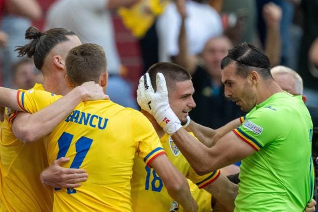 Goal for 2 0 by Razvan Gabriel Marin Romania, 18 , GER, Romania v Ukraine, European Football Championship, UEFA EURO 2024, Group E, Matchday 1, 17 06 2024, GER, Romania v Ukraine, European Football Championship, UEFA EURO 2024, Group E, Matchday 1, 17 06 2024 Munich Copyright: xEibner-Pressefoto SaschaxWaltherx EP_SWA
