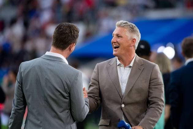 Bastian Schweinsteiger Germany, ARD TV Expert, Ex National Player , GER, Austria AUT vs France FRA , European Football Championship, UEFA EURO 2024, Group D, 1 Matchday, 17 06 2024 GER, Austria AUT vs France FRA , European Football Championship, UEFA EURO 2024, Group D, 1 Matchday, 17 06 2024 Duesseldorf Copyright: xEibner-Pressefoto Memmlerx EP_MMR
