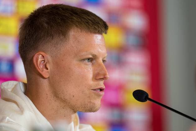 SOCCER - UEFA EURO, EM, Europameisterschaft,Fussball 2024 BERLIN,GERMANY,19.JUN.24 - SOCCER -UEFA EURO 2024, OEFB, Oesterreichischer Fussball-Bund, press conference, PK, Pressekonferenz Image shows Patrick Pentz (AUT). GEPAxpictures xJohannesxFriedl