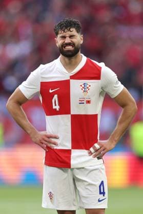 Josko Gvardiol of Croatia appears dejected at the end of the match Croatia v Albania, UEFA European Championship, EM, Europameisterschaft 2024, Group B, Football, Volksparkstadion, Hamburg, Germany, 19 Jun 2024 EDITORIAL USE ONLY No use with unauthorised audio, video, data, fixture lists, club league logos or live services. Online in-match use limited to 120 images, no video emulation. No use in betting, games or single club league player publications. Copyright: xPaulxCurrie Shutterstockx 14543648dm