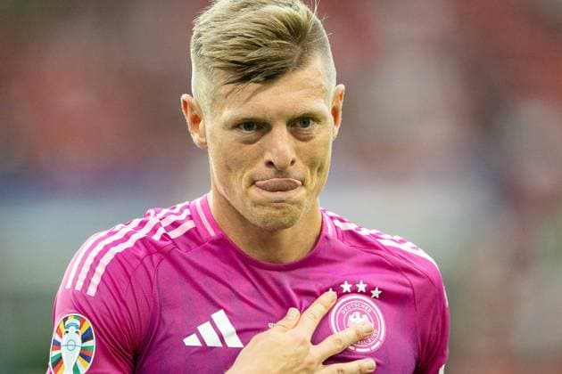 Toni Kroos Germany 08 , GER, Germany GER vs Hungary HUN , European Football Championship, UEFA EURO 2024, Group A, Matchday 2, 19 06 2024, GER, Germany GER vs Hungary HUN , European Football Championship, UEFA EURO 2024, Group A, Matchday 2, 19 06 2024 Stuttgart Copyright: xEibner-Pressefoto SaschaxWaltherx EP_EER
