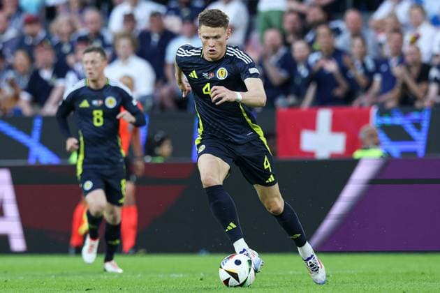 Scott McTominay of Scotland Scotland v Switzerland, UEFA European Championship, EM, Europameisterschaft 2024, Group A, Football, Cologne Stadium, Cologne, Germany, 19 Jun 2024 EDITORIAL USE ONLY No use with unauthorised audio, video, data, fixture lists, club league logos or live services. Online in-match use limited to 120 images, no video emulation. No use in betting, games or single club league player publications. Copyright: xMattxWest Shutterstockx 14543656ar