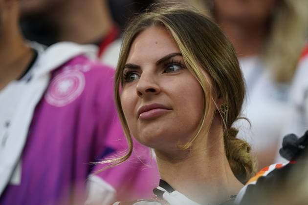 EURO 2024, Football, UEFA Euro 2024, European Championship 2024, Group stage, Group A, Germany Hungary, 19 06 2024, Stuttgartarena Stuttgart Lisa Füllkrug, wife of Niclas Füllkrug Germany, action, single image