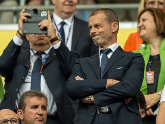 Aleksander Äaeferin UEFA , GER, Slovenia SVN vs Serbia SRB , European Football Championship, UEFA EURO 2024, Group E, Matchday 2, 20 06 2024, GER, Slovenia SVN vs Serbia SRB , European Football Championship, UEFA EURO 2024, Group E, Matchday 2, 20 06 2024 Munich Copyright: xEibner-Pressefoto SaschaxWaltherx EP_SWA