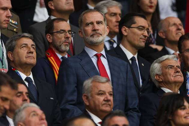 Felipe VI of Spain, King of Spain Spain v Italy, UEFA European Championship, EM, Europameisterschaft 2024, Group B, Football, Arena AufSchalke, Gelsenkirchen, Germany, 20 Jun 2024 EDITORIAL USE ONLY No use with unauthorised audio, video, data, fixture lists, club league logos or live services. Online in-match use limited to 120 images, no video emulation. No use in betting, games or single club league player publications. Copyright: xPaulxCurrie Shutterstockx 14543734bg