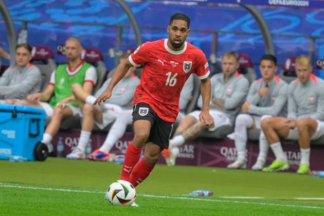 GER, Berlin, Football, Poland vs Austria, Group D, Group stage, UEFA EURO 2024, MD3, SP, Olympia Stadion Berlin, Phillipp Mwene Austria ,, 21 06 2024, Copyright: HMBxMedia UwexKoch