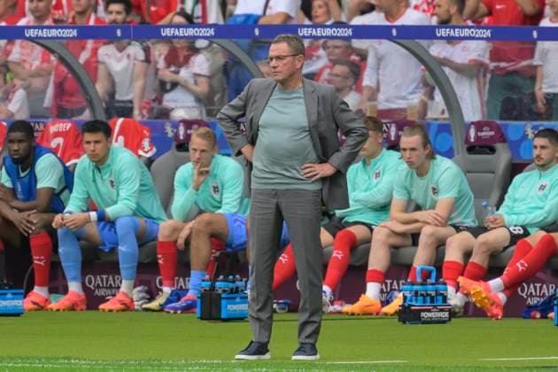 GER, Berlin, Football, Poland vs Austria, Group D, Group stage, UEFA EURO 2024, MD3, SP, Olympia Stadion Berlin, Ralf Rangnick Austria , 21 06 2024, Copyright: HMBxMedia UwexKoch