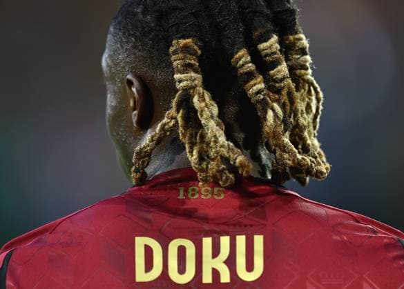 Dreadlocks of Jeremy Doku of Belgium Belgium v Romania, UEFA European Championship, EM, Europameisterschaft 2024, Group E, Football, Cologne Stadium, Cologne, Germany, 22 Jun 2024 EDITORIAL USE ONLY No use with unauthorised audio, video, data, fixture lists, club league logos or live services. Online in-match use limited to 120 images, no video emulation. No use in betting, games or single club league player publications. Copyright: xMichaelxZemanek Shutterstockx 14548045ff